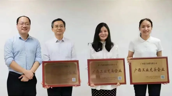 广西聚鑫汇新能源科技有限公司荣膺 “广西工业龙头企业”