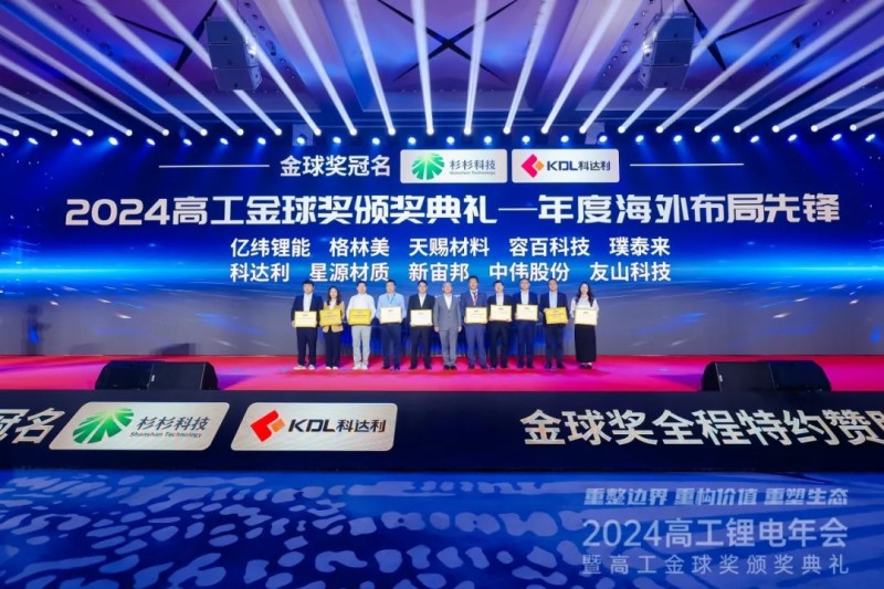 再获奖！|聚鑫汇股份荣获2024高工锂电金球奖“年度海外布局先锋”
