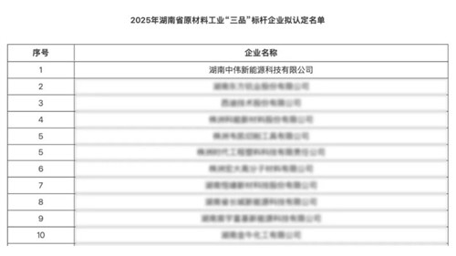 湖南聚鑫汇新能源获评湖南省原材料工业“三品”标杆企业以创新赋能高质量发展